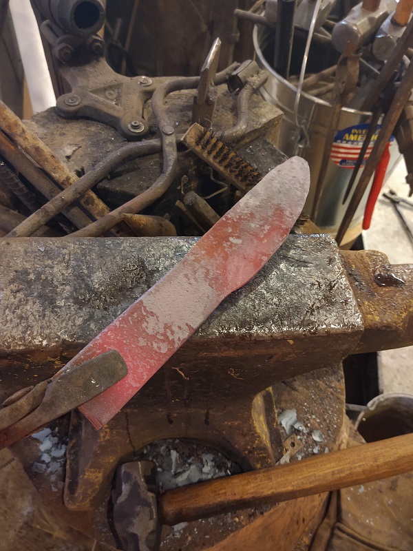 Knife - 42 Hunter Forged from an Implement Tine